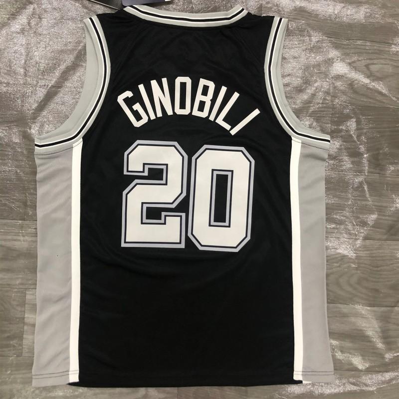 Custom Heat Pressed Basketball Jersey San Antonio Spurs 5 Murray 21 Duncan 20 Ginobili Breathable Bamboo Charcoal Fabric