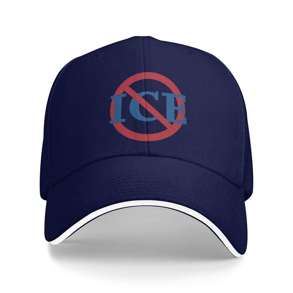 No ICE Abolish ICE Baseball Caps Vintage Sandwich Caps Unisex Breathable Dad Hat Outdoor