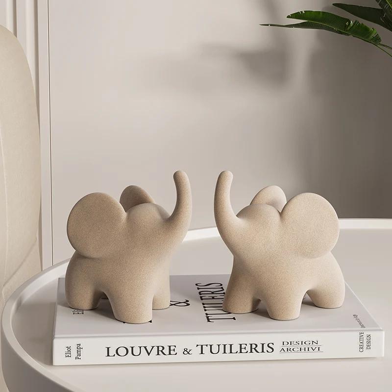 Elefant niedlichen Cartoon Ornamente Wohnaccessoires Wohnzimmer Dekoration Home Dekoration Zubehör Wohnaccessoires