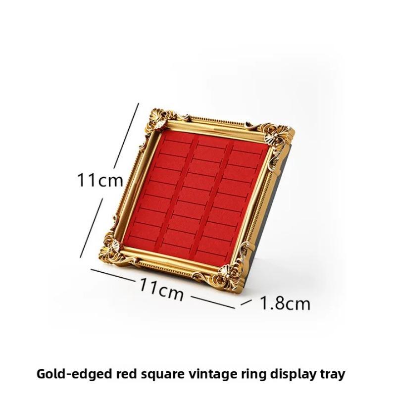 Vintage Jewelry Display Stand European Photo Frame Ring Jewelry Storage Tray Dresser Store Display Ornament Home