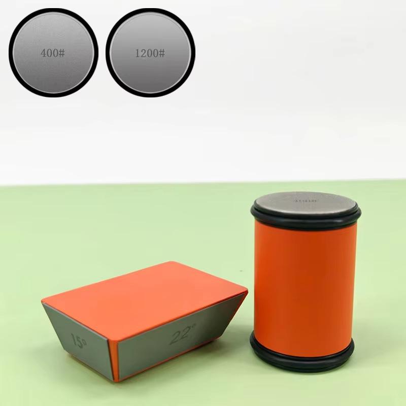 Manual Roller Knife Sharpener with Quick Sharpening Stone