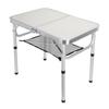 Folding Camping Table Height Adjustment Portable Pinic Table Aluminum Alloy with S Hooks for Outdoor
