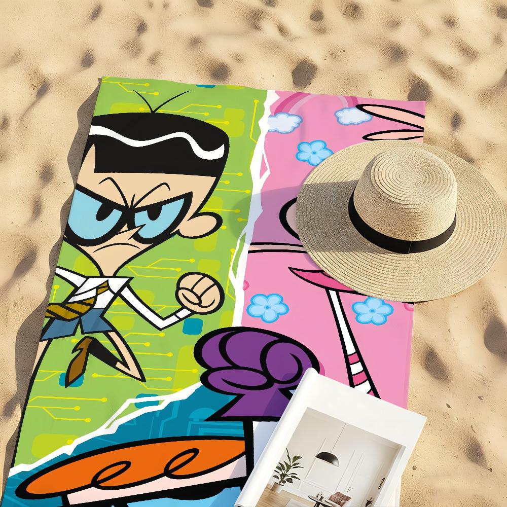 Fun Cartoon D-Dexters-Lab Cool Towel Soft Pool Gift For Travel Gym Shower Camping Quick Dry Sports Large Beach Towels
