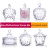 European Glass Candy Jar with Lid – Transparent Storage for Tea, Snacks, Seasonings, Candy, and Dried Fruit