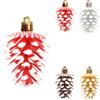 6Pcs Lovely Pine Cone Festival Xmas Decoration Christmas Tree Hanging Ornament