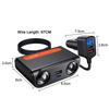 Adaptador Cargador de Coche 7 EN 1 120W PD USB Toma Encendedor Divisor Carga Rápida Con Voltímetro LED Salida CC Accesorios para Automóvil