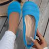 Fashion Comfortable Big-Head Shoes Round-Toe Flat Knitted Shoes Korean-Style Versatile Women's Single Shoes Walking Loafers Sneakers