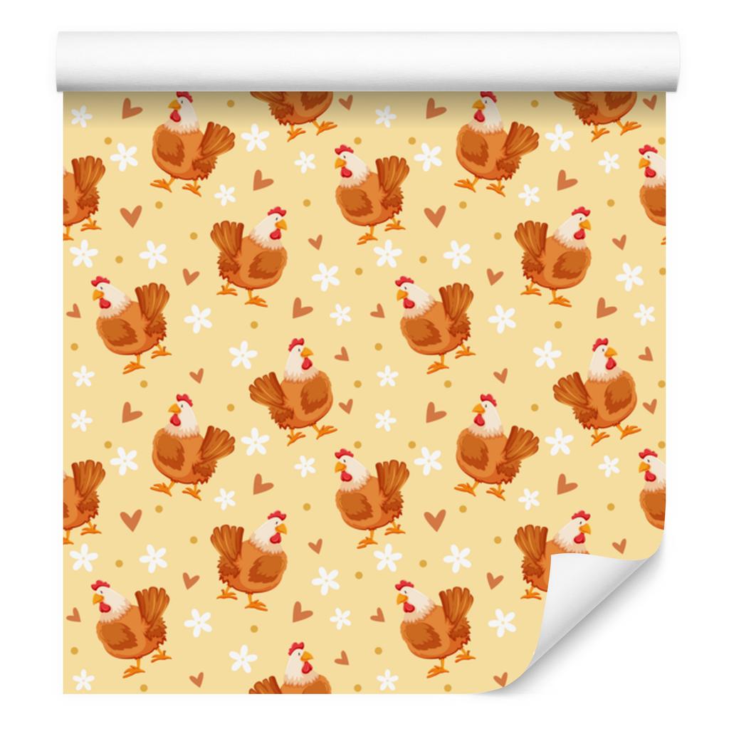 Kury Cream and Peach Wallpaper for Living Room and Bedroom 50x1000