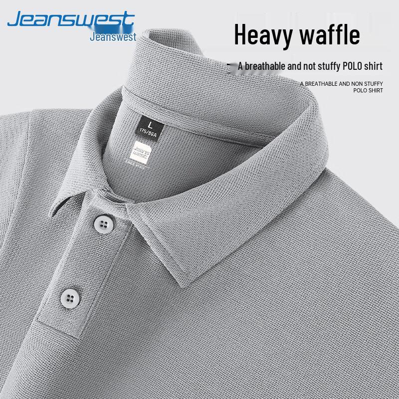 

Jeanswest Men s Waffle Knit Polo Shirt M
