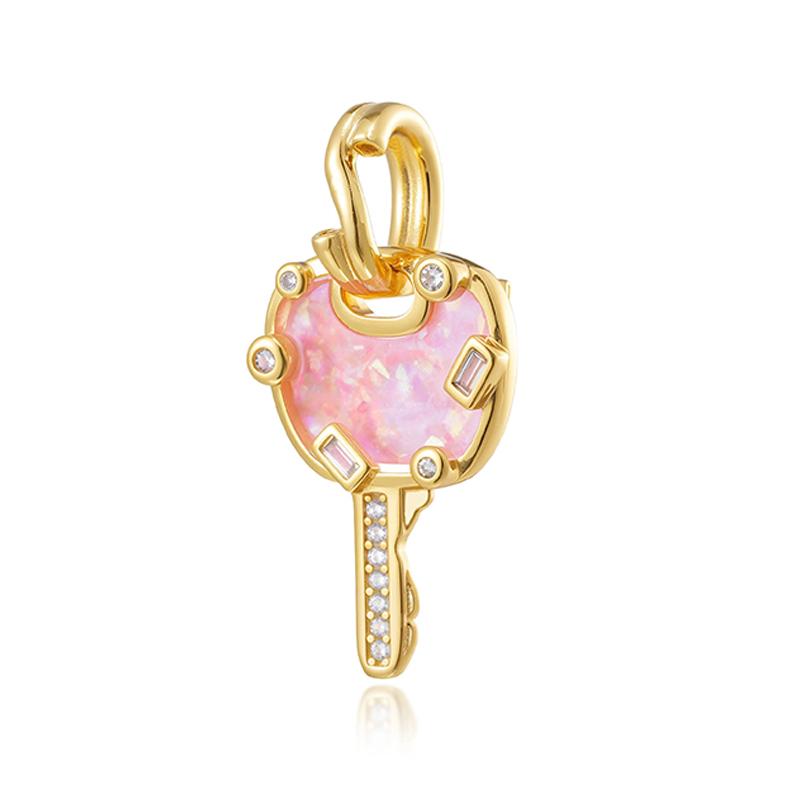NEW Gold Plated Charm Beads & Pendants Set for European Bracelets Women Fashion Zircon Starfish Axolotl Cross Charms DIY Jewelry