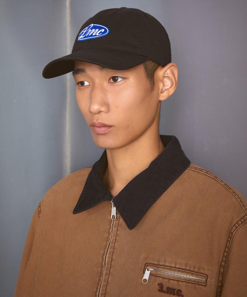 LMC 2Tone Oval Logo 6Panel Cap Black