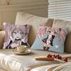 Anime E-Enoshima-Junko Throw Pillow Cover 45x45cm Soft Cozy Decorative Pillowcase Covers With Zipper For Couch Sofa Bedroom