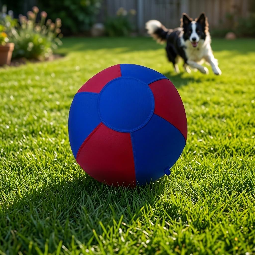 Indestructible Dog Herding Ball 45cm 55cm 65cm Large Size Scratch Resistant Inflatable Toy for Border Collies and Shepherds