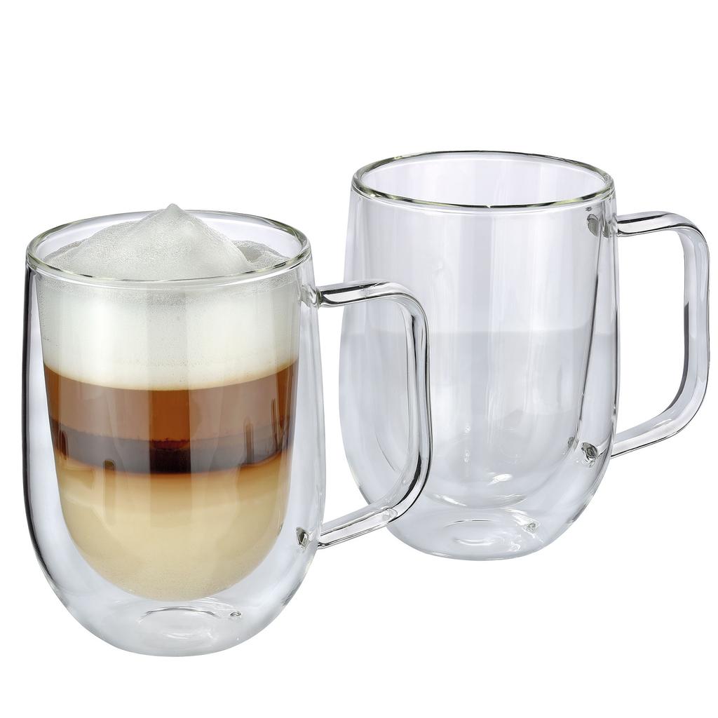 Szklanki do latte macchiato Cilio Veneto, 2 szt., szkło borokrzemowe, 0,3 l, śred. 8,5 x 12 cm
