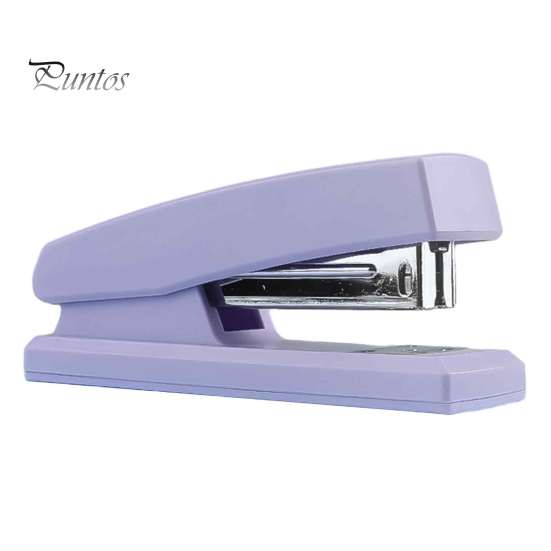 Easy Press Stapler for Comfortable Use Mini Stapler, with Ergonomic Curved Design, Handheld Morandi Color Minimalist Office School Home And