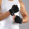 Vbosi Shock-Absorbing Half Finger Fitness Gloves For Men Women Anti-Slip Cycling Weightlifting Dumbbell Palm Protection