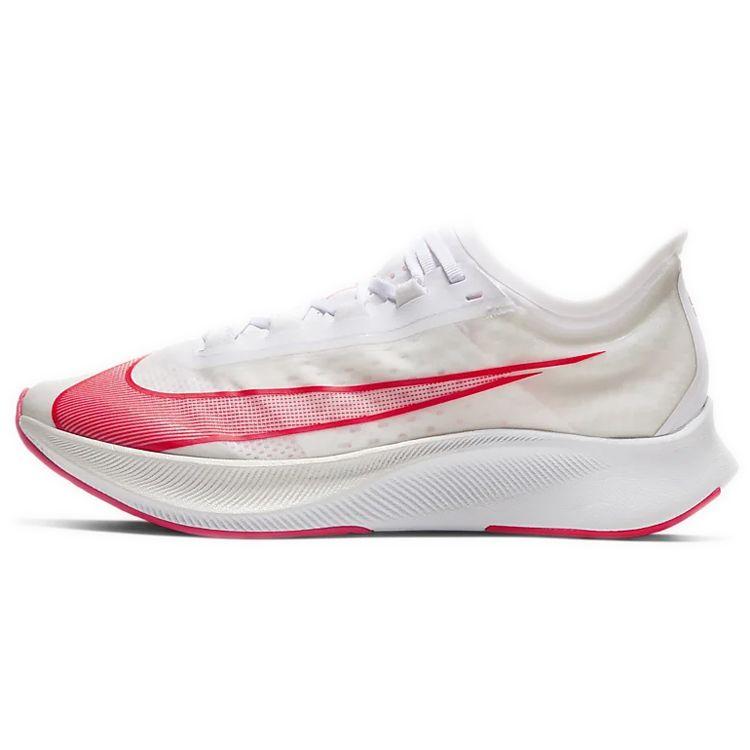

Кроссовки унисекс Nike Zoom Fly 3 Laser Crimson белые AT8240-101