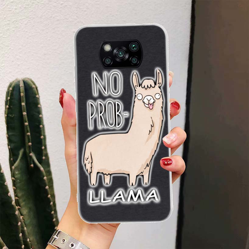 Lama Llama Alpakas Für Xiaomi Poco X6 X3 Nfc X5 X4 F6 F5 Pro Handyhülle X7 F4 Gt F3 F2 F1 M5S M4 M3 5G Fundas Coque