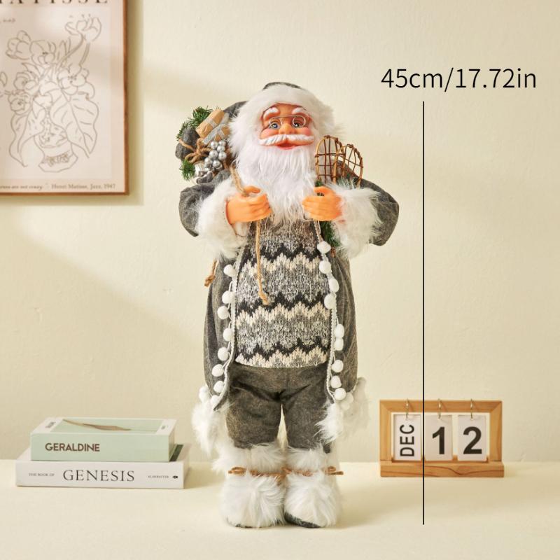 

45см Большая кукла Санта Клауса Рождественские украшения для елки Офисные украшения Новый год Детский подарок Декор Принадлежности для вечеринки Навидад Рождество