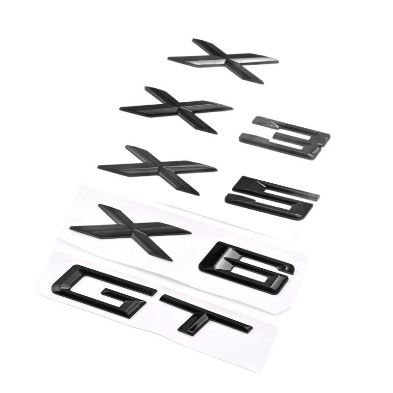 Black Rear Emblem Letters for BMW X Series: X1-X7