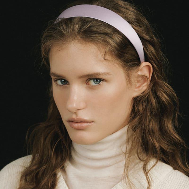 AVVINA PELLE Silk Headband - Lilac Purple