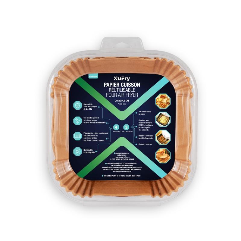 Nufry 100 Pcs Papersquare Air Fryer Liners