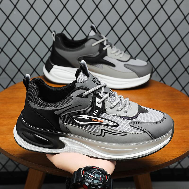 Spring trend versatile men's casual inner height increase men's non-slip and wear-resistant running shoes sports shoes
