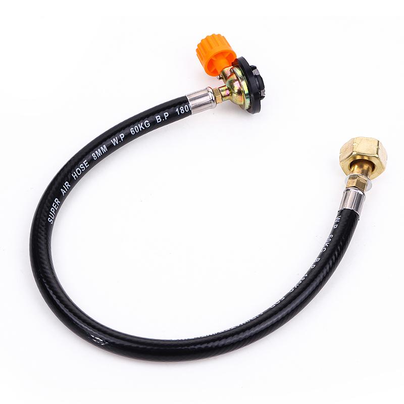 Gas Refill Adapter Leakproof Rubber Gas Refill Pipe Tube Cylinder Convertor Filling Tank Coupler Accessories Valve Braided Hose