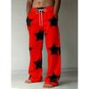 Men's 3D Food Pattern Printed Baggy Casual Trousers,  Elastic Drawstring Waist with Pockets, for Spring Summer Home Outdoor Vacation