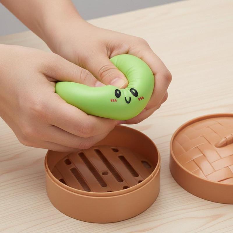 Simulation Flash Dumpling Pressure Ball Slow Rebound Soft Pinch Decompression Office Home Decorat Children Adults Birthday Toys