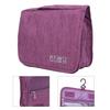 Make Up Bag LargeCapacity Travel Pouch MoistureProof Portable DustProof Storage Handbag(Purple )