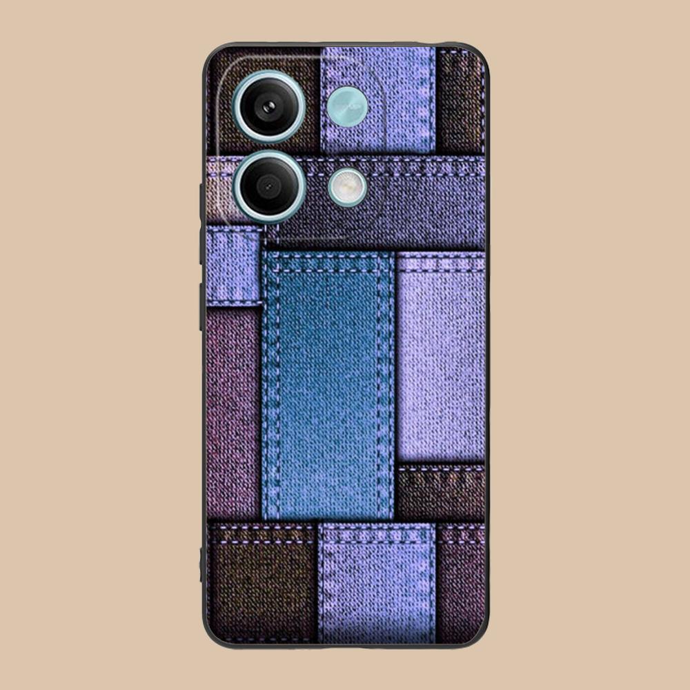 Jeans Texture Mobile Phone Case for POCO F7 F6 F5 F4 F3 F2 Pro GT C75 C71 C65 C61 C40 Pro Ultra Colorful Printing Cover Pretty
