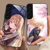 Angel Mahiru Shina Phone Case for Samsung Galaxy S26 S25 S24 S23 S22 S21 S20 Note20 Plus FE Ultra Glass Protective Cover