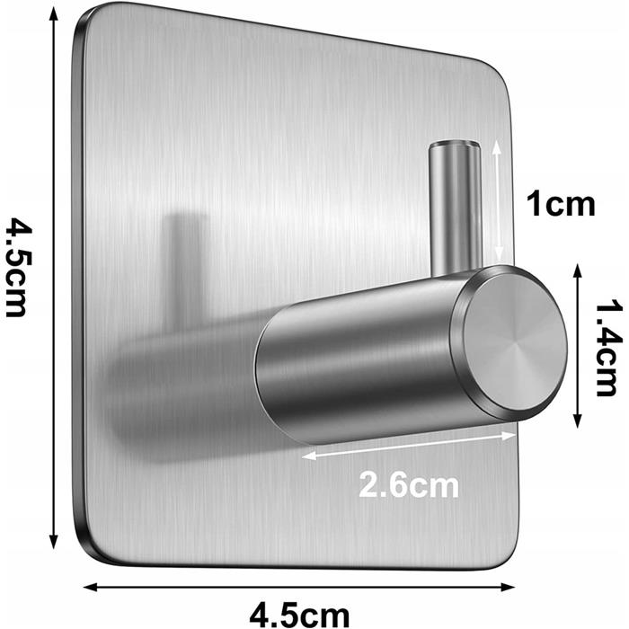 Wall-mounted Bathroom Hook Self-Adhesive Towel Holder