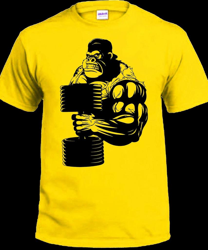 Gorilla Gym Weight Lifting Workout Training T-shirt