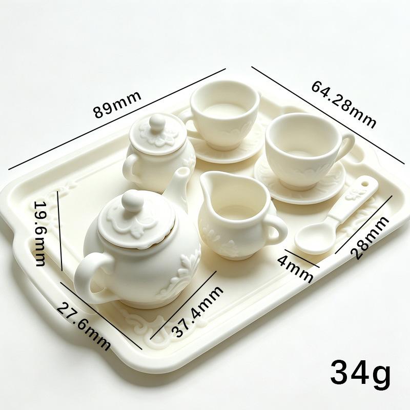 Miniature Scene Decor Household Utensils Kit BPA Free Safe for Toddler Play Toy Home Display Ornament