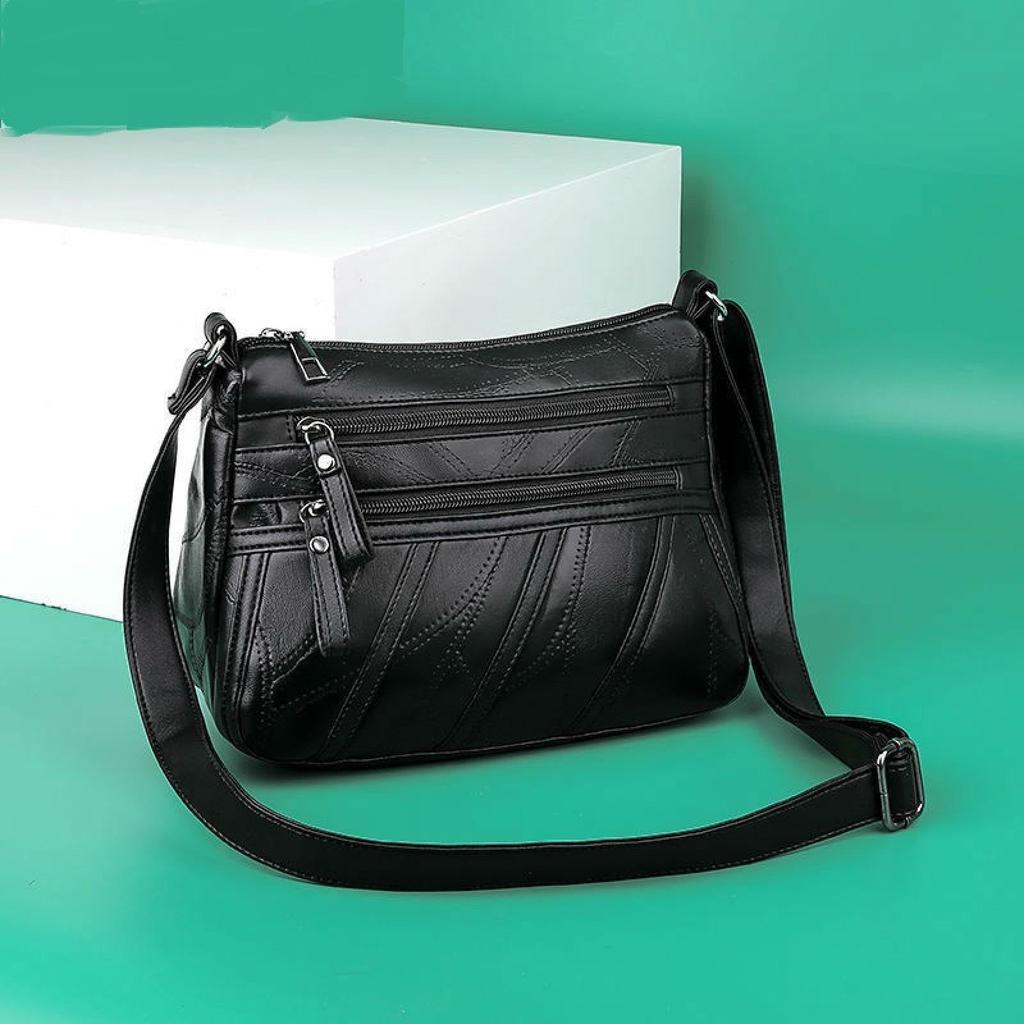 Texture Crossbody Bag Women's Single Shoulder Bag Fashion and Atmosphere Mom Bags