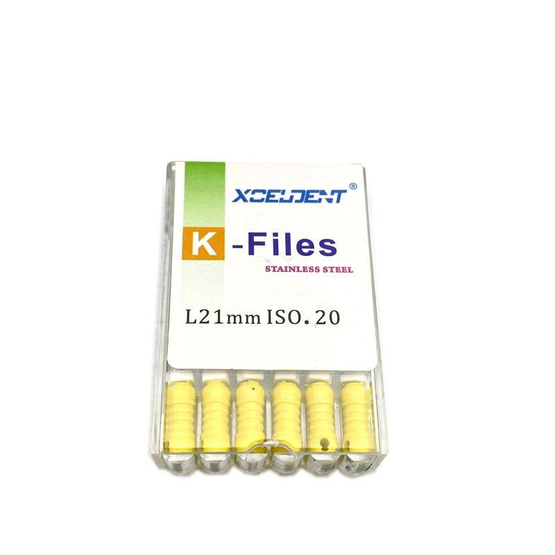 21mm Dental K Files Root Canal Endo Files Dental Hand Files Stainless Steel K Files Dentist Tools