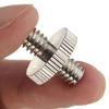 1/4 Male To 1/4 Male Threaded Camera Screw Adapter for Tripod Mount Holder