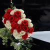 Artificial Flowers BouquetRose Cemetery Grave Decorations Memorial Faux Arrangement Small Size Premium Material Practical Use