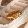 Metal Rings Fashion Dating Jewelry Stainless Steel Texture Comfortable Rings for Adding a Touch of Color to Any Look
