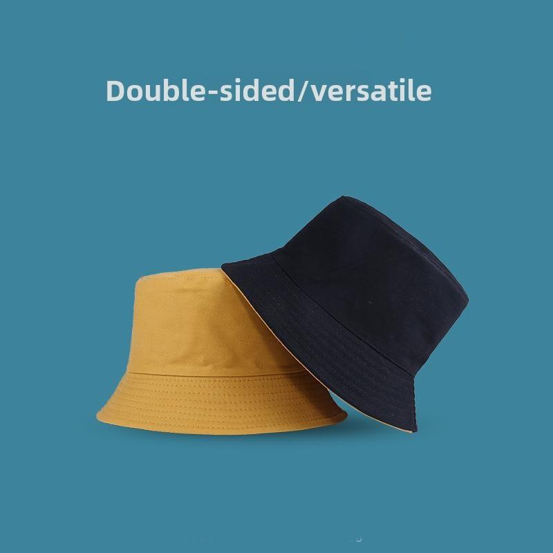 Simple Hat Fisherman With Solid Color And Single Sided Double Design For Daily
