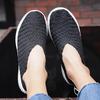 Summer Women Lightweight Slip on Sneakers Casual Plus Size Flats Loafers Soft Beach Walking Sports Shoes