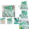 Ultra-soft Tropical Leaf Quilt Cover Doona Cover Duvet Cover Bedding Set Single Double King