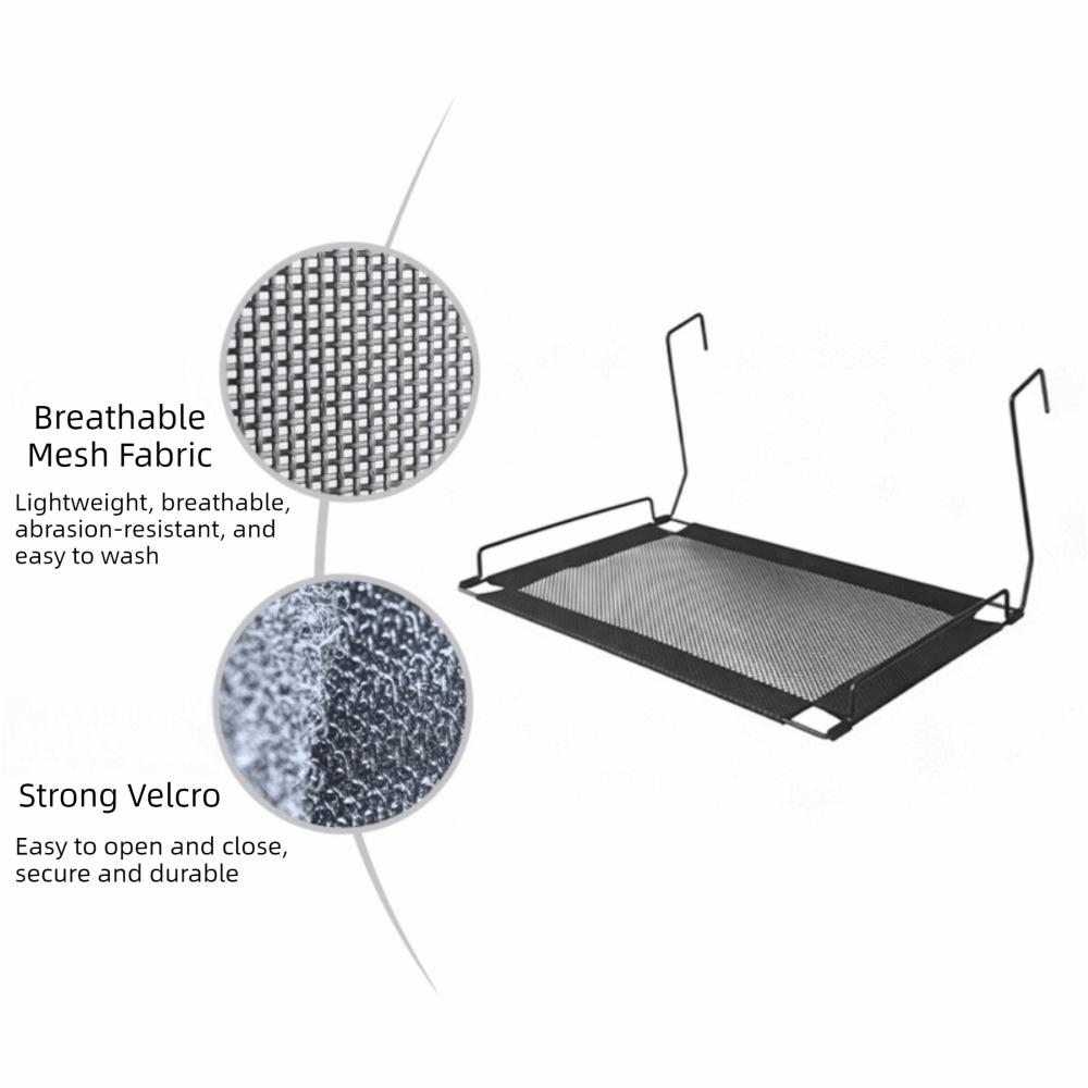 Breathable Mesh Cat Hanging Bed Folding Cat Sunbathing Bed Pet Nest Cat Window Hammock Bedside Use