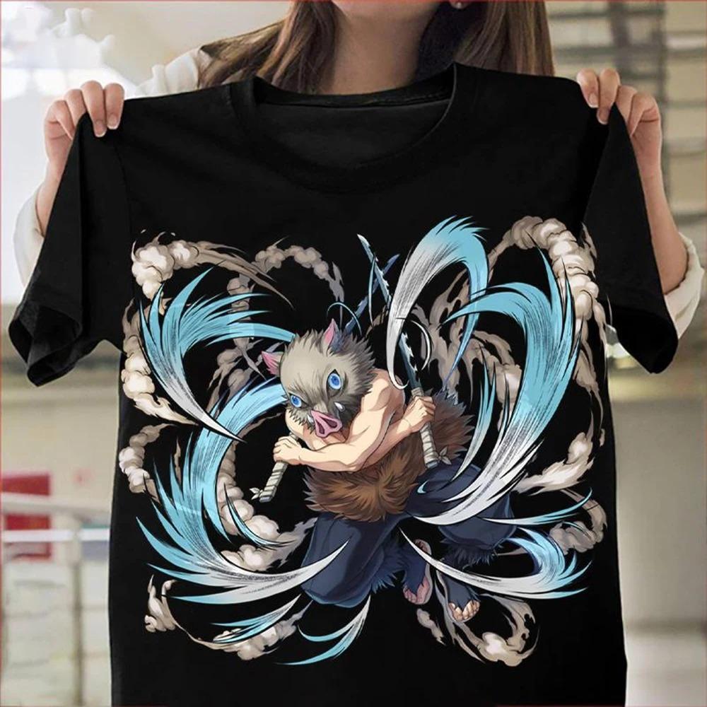25 New Hot Selling Fashion Anime Demon Slayer Kimetsu No Yaiba Personality Trendy Short Sleeved T-shirt Fashion Gifts Kids Bro