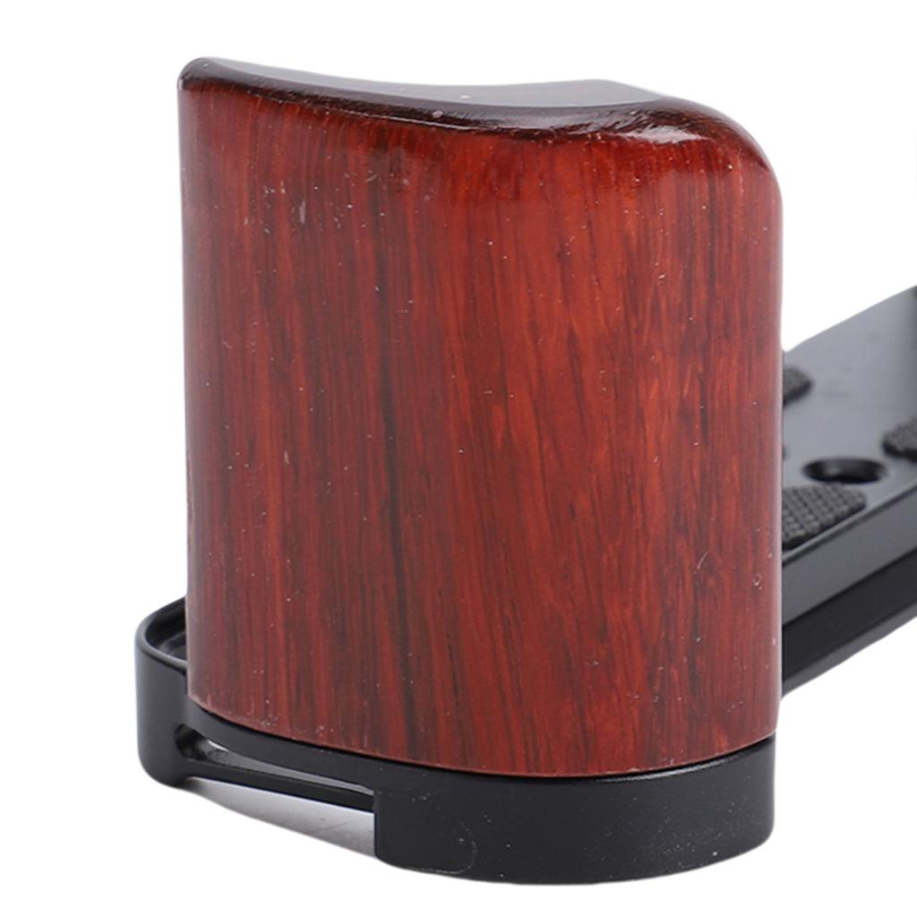 L Shape Handgrip Fit for XT30 XT30II XT10 XT20 Camera Aluminum Alloy L Shape Grip with Wooden Handle Quick Release Plate Black