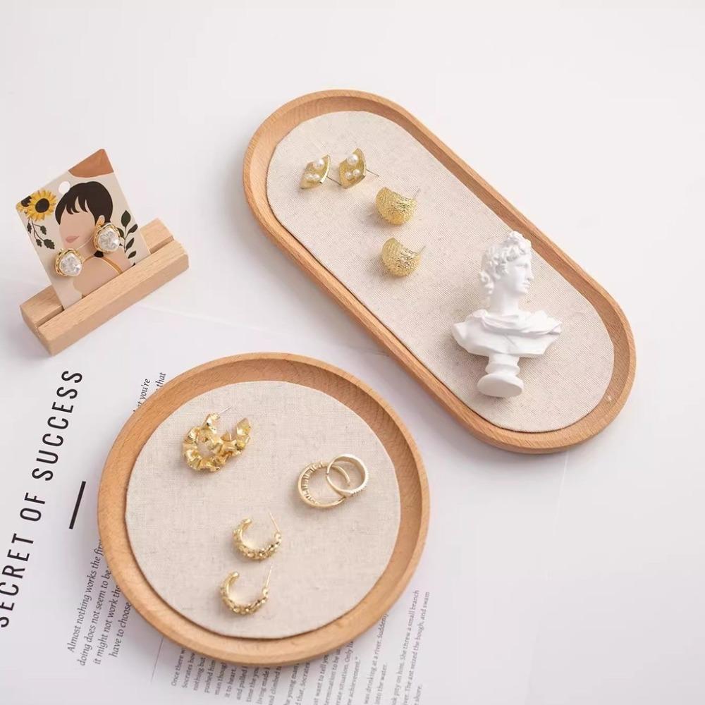 Portable Jewelry Display Plate Stackable Design Bracelet Necklace Tray  Jewelry Organization