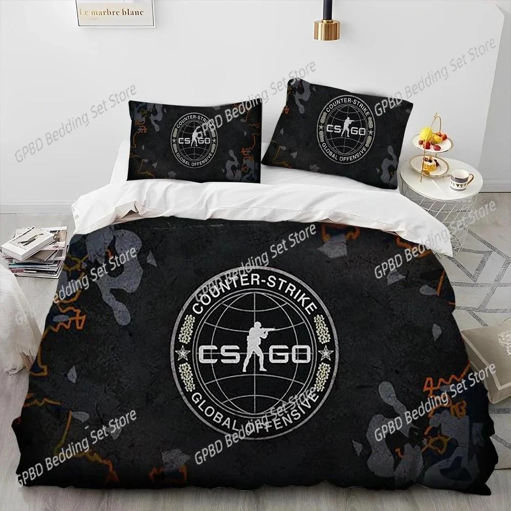 Comforter Cs Go Game Gamer Counter Strike Bedding Set Bedroom Soft Modern S Comefortable And