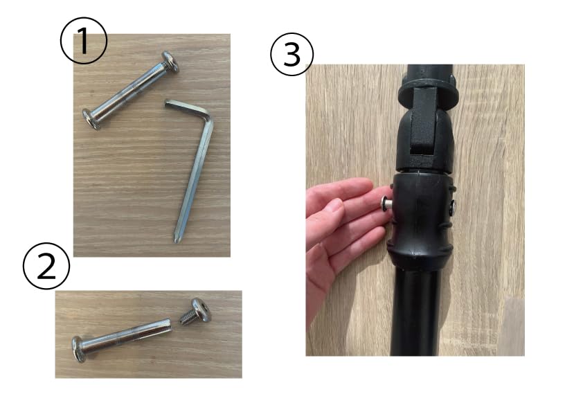 MOVEGU scooter fold grip screw parts for folding 3-wheel (screws part)